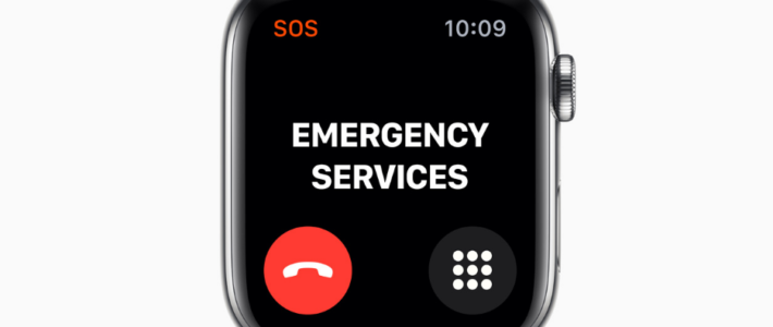 Об описании опции «Экстренный вызов – SOS» в часах Apple Watch