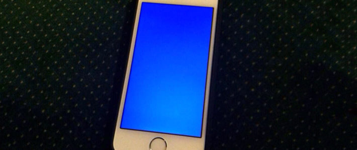Синий экран iPhone