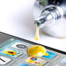 Желтые пятна на дисплее iPhone
